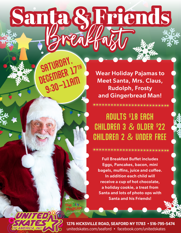 Breakfast at United Skates & Santa