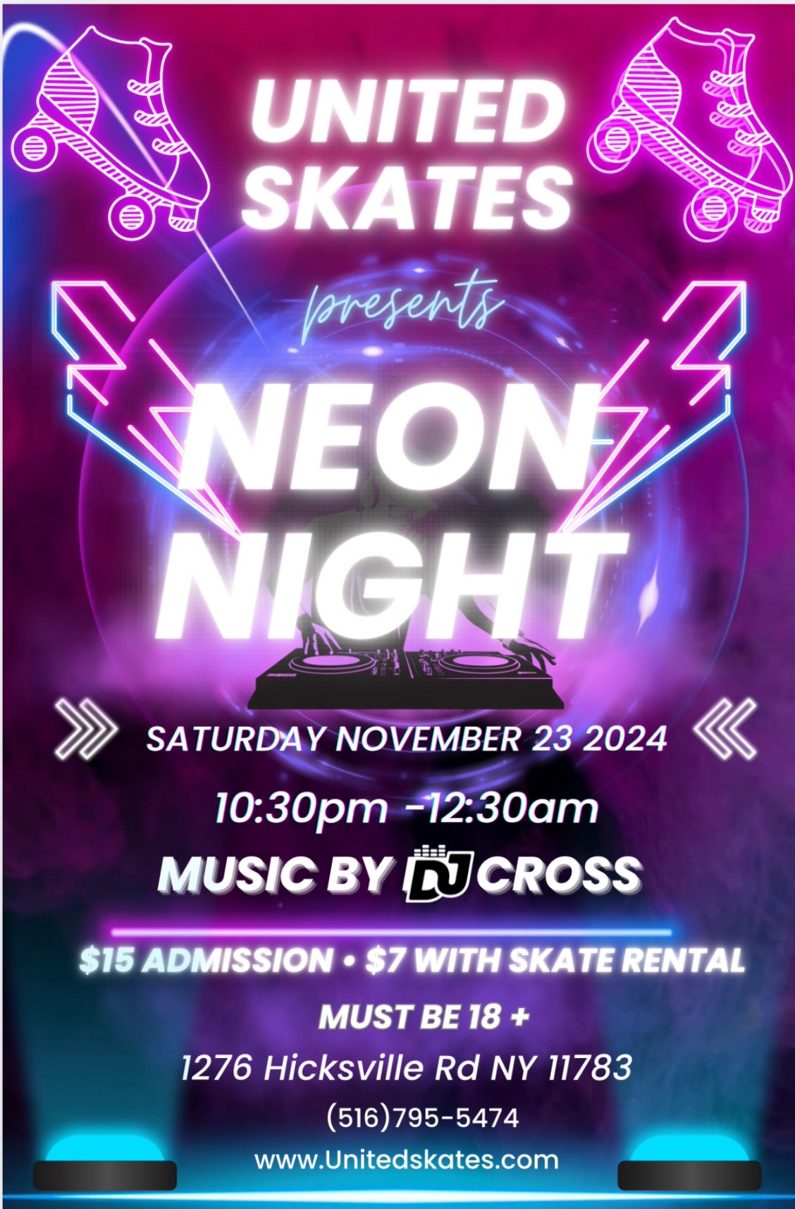 College Neon Night