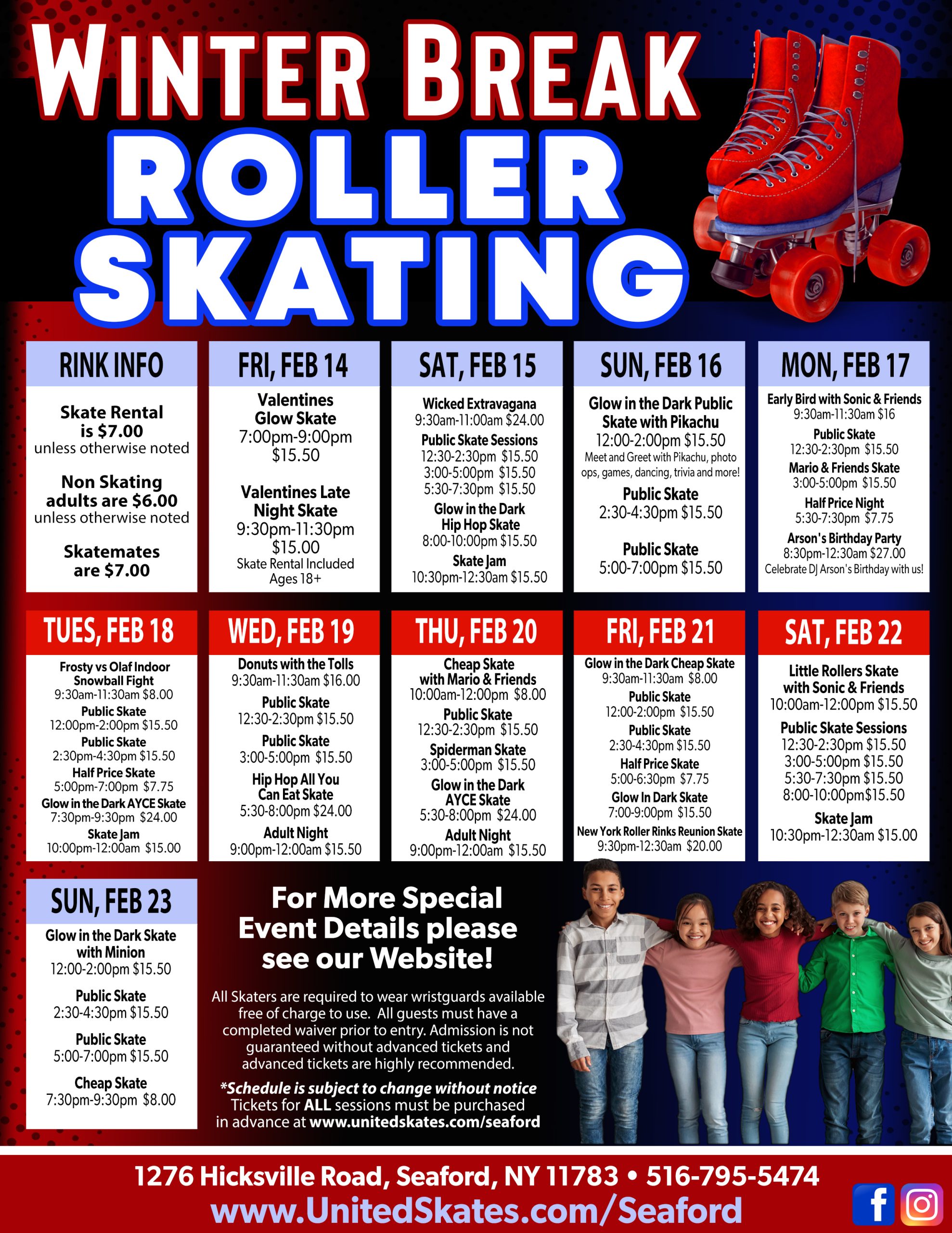 United Skates Seaford Winter Break 2025