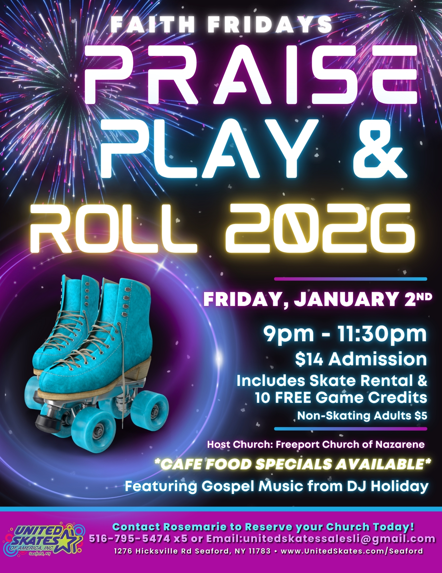 Praise, Play & Roll 2026 – January 2, 2026