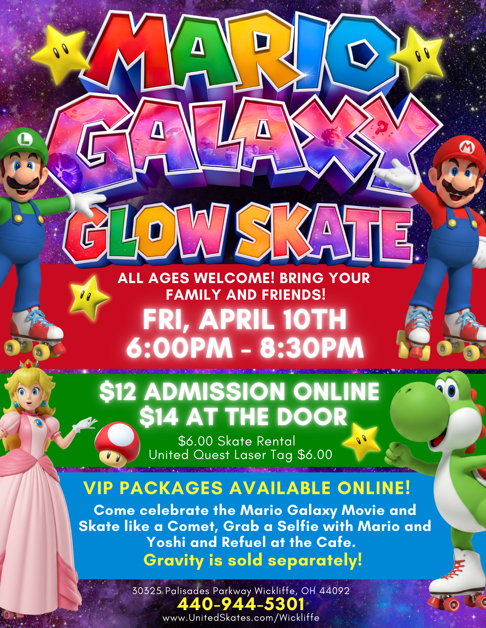 Mario Galaxy Glow Skate