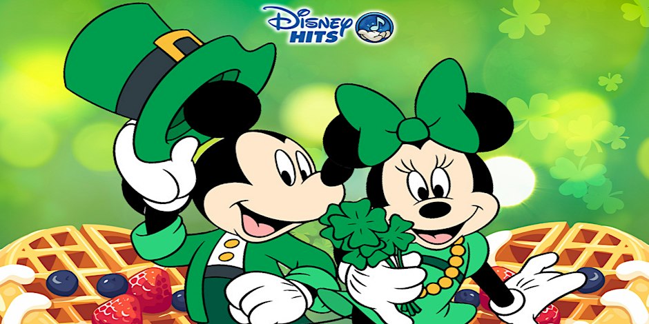 Mickey and minnie saint patrick skate at United Skates Rhode Island