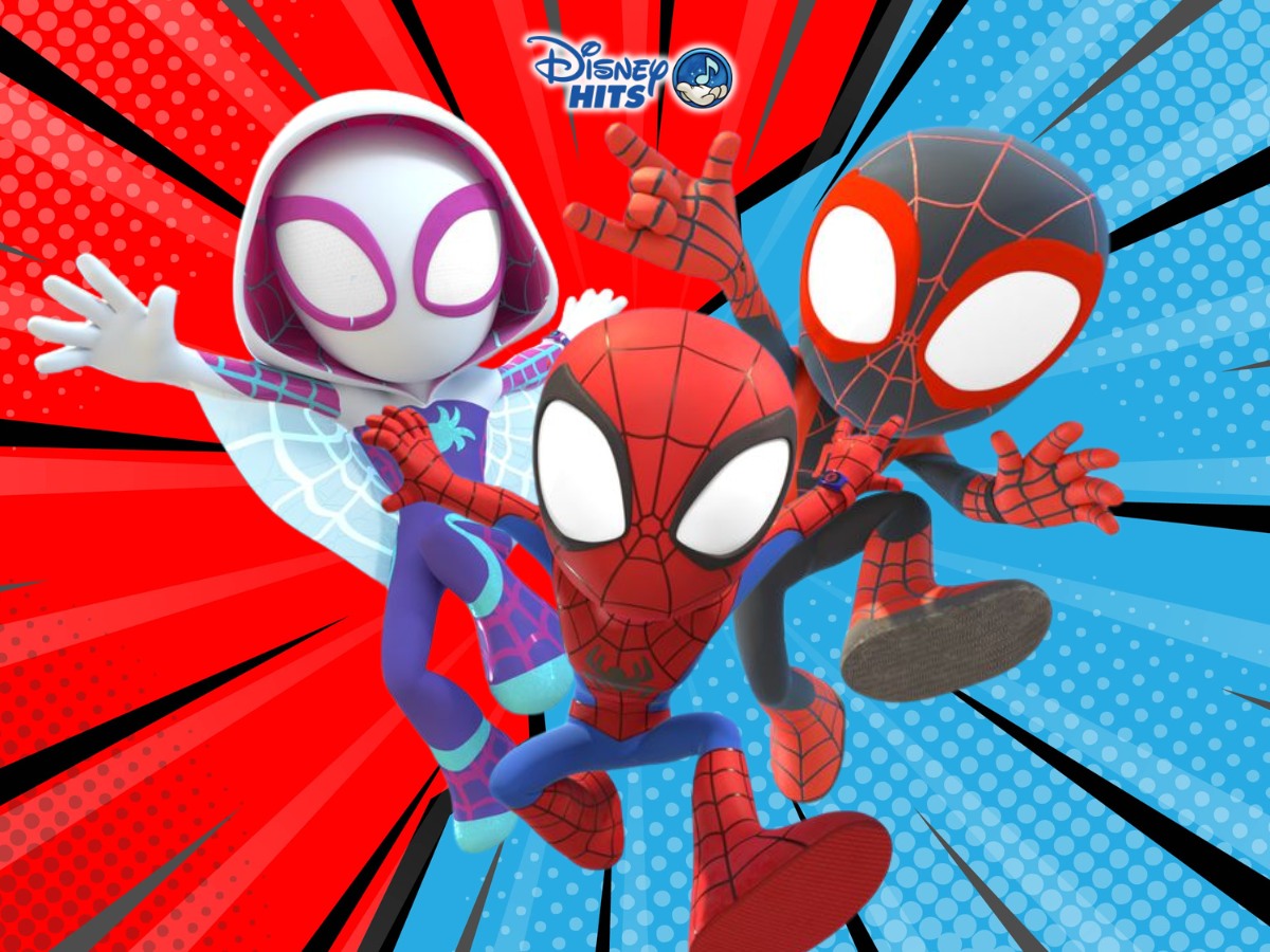 Ghost Spidey, Spidey, & Miles Morales at united Skates