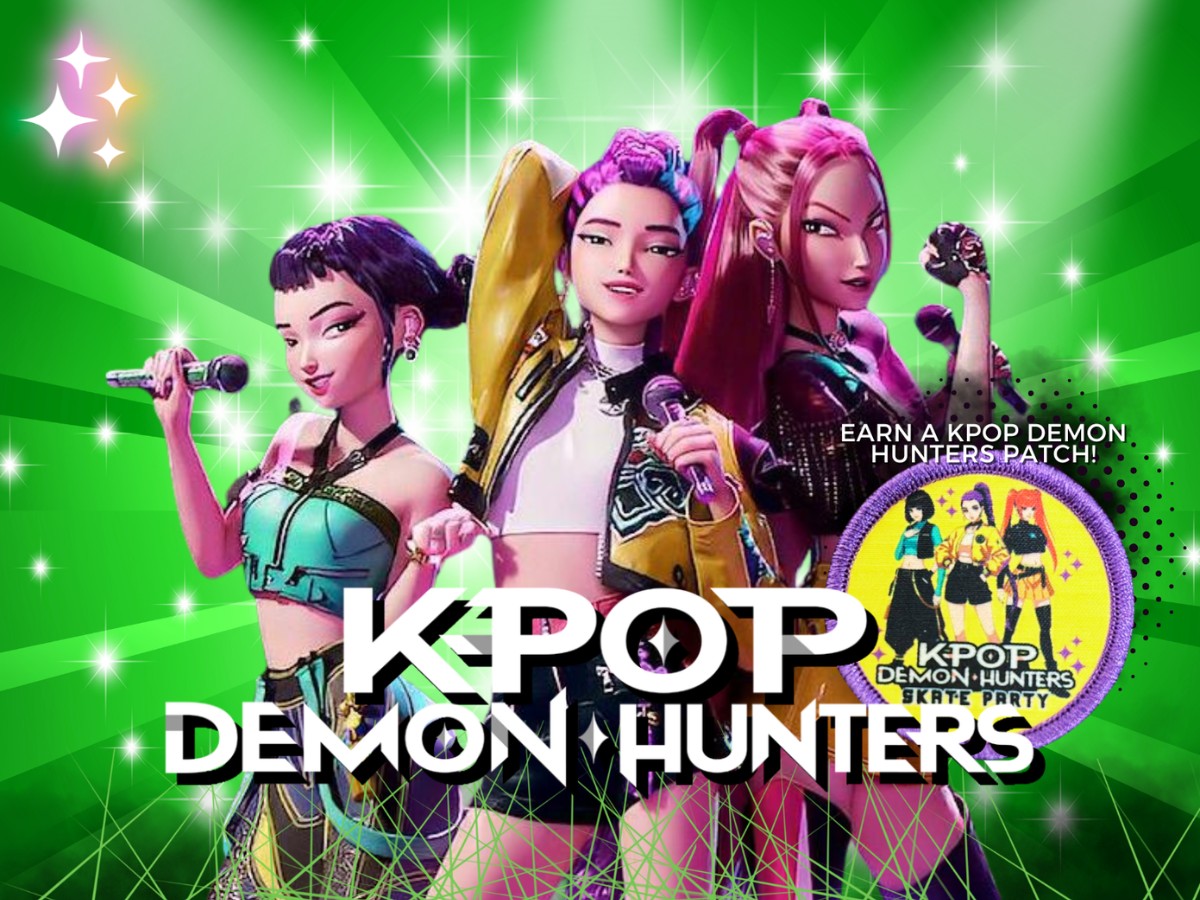 KPop Demon Hunter Skate with Patch
