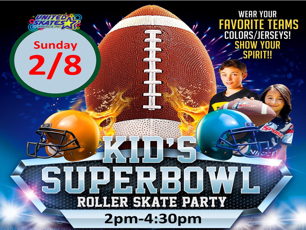 Kids Superbowl Skate at United Skates RI