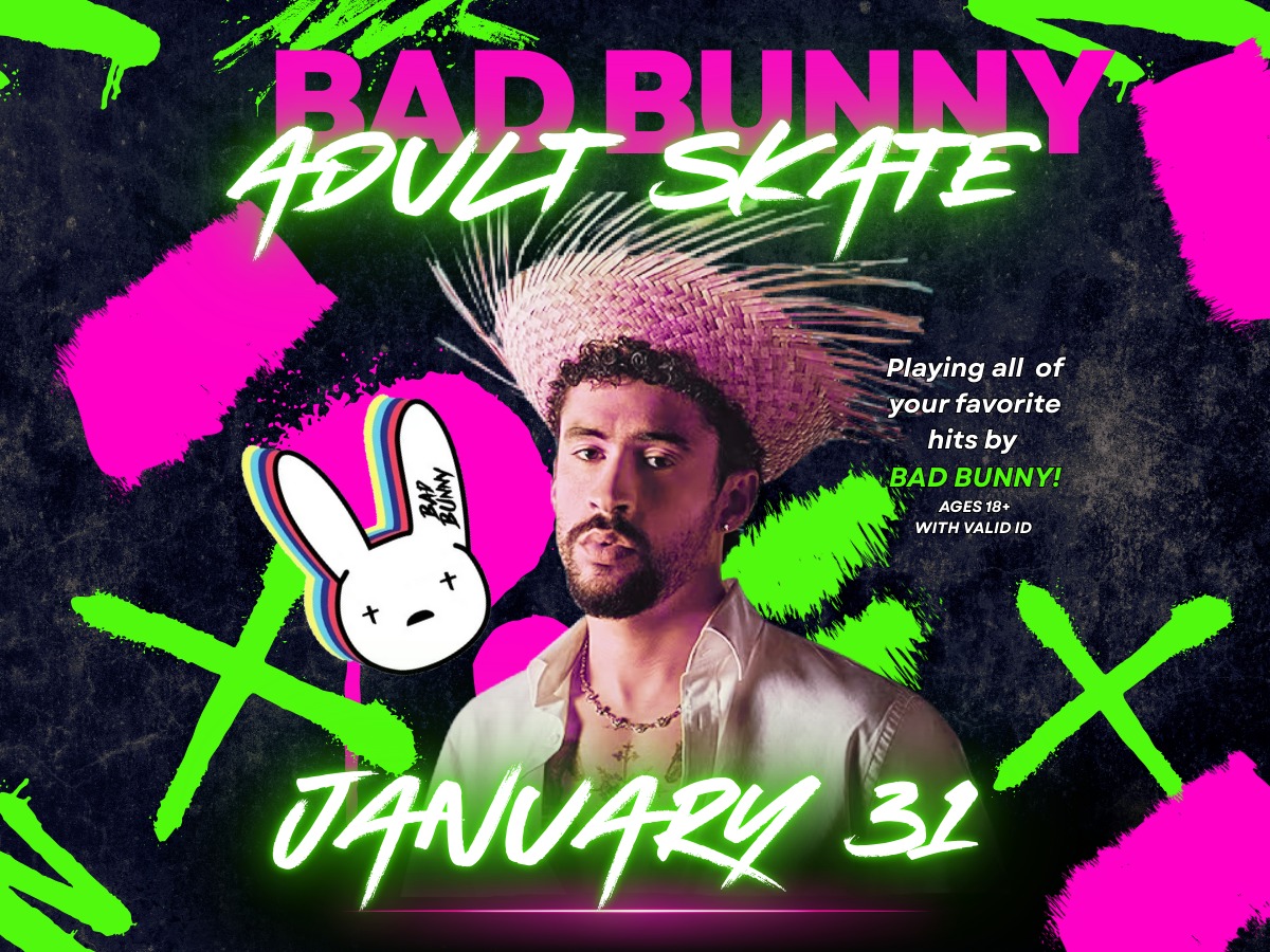 Bad Bunny Skate At United Skates RI, January 31st 2026