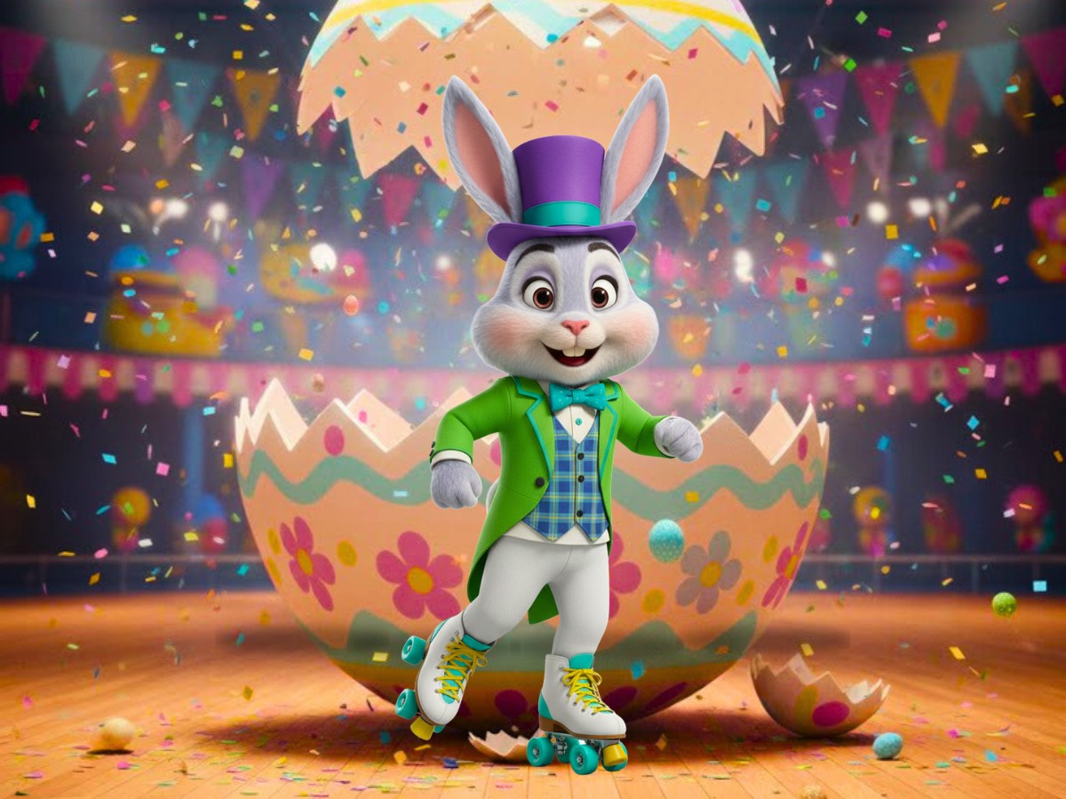 Face Painting With The Easter Bunny at United Skates RI