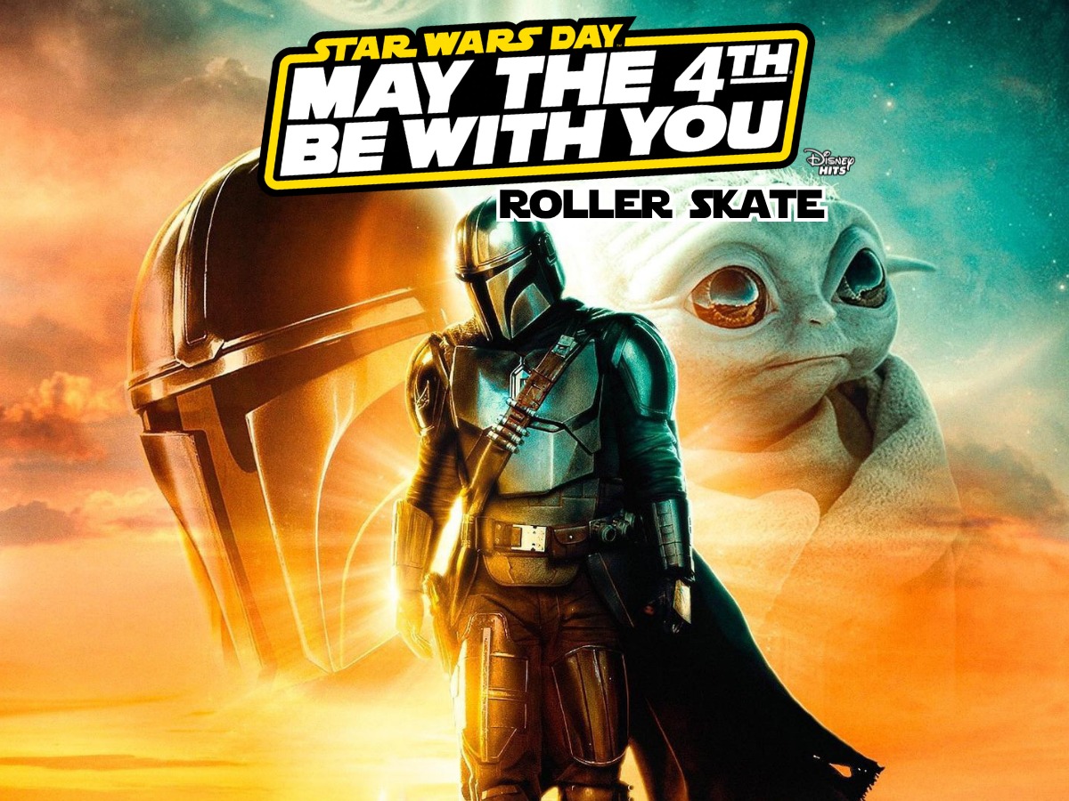 The Mandalorian and Grogu Skate at United Skates