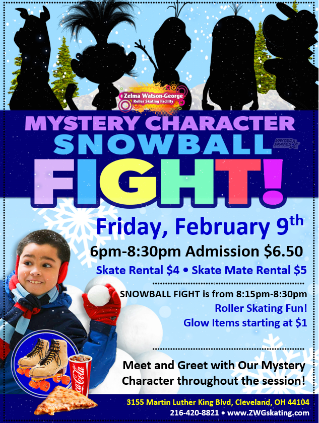 ZWG Skating Mystery Character Snowball Fight
