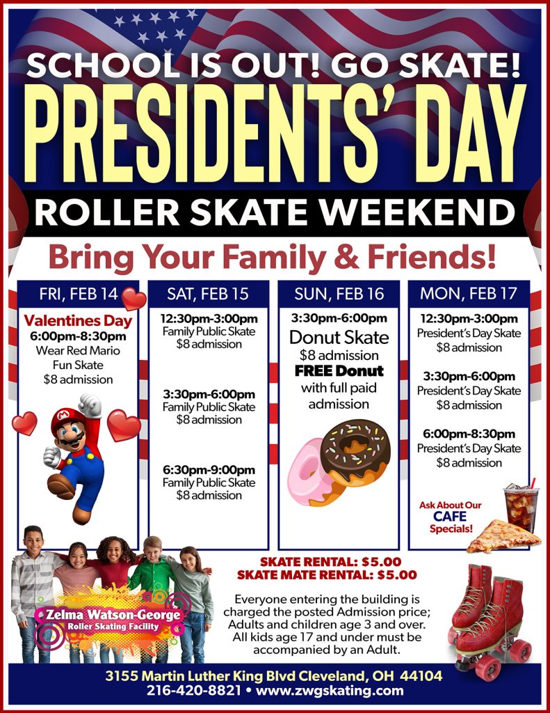 ZWG Skating Presidents Day Weekend 2025