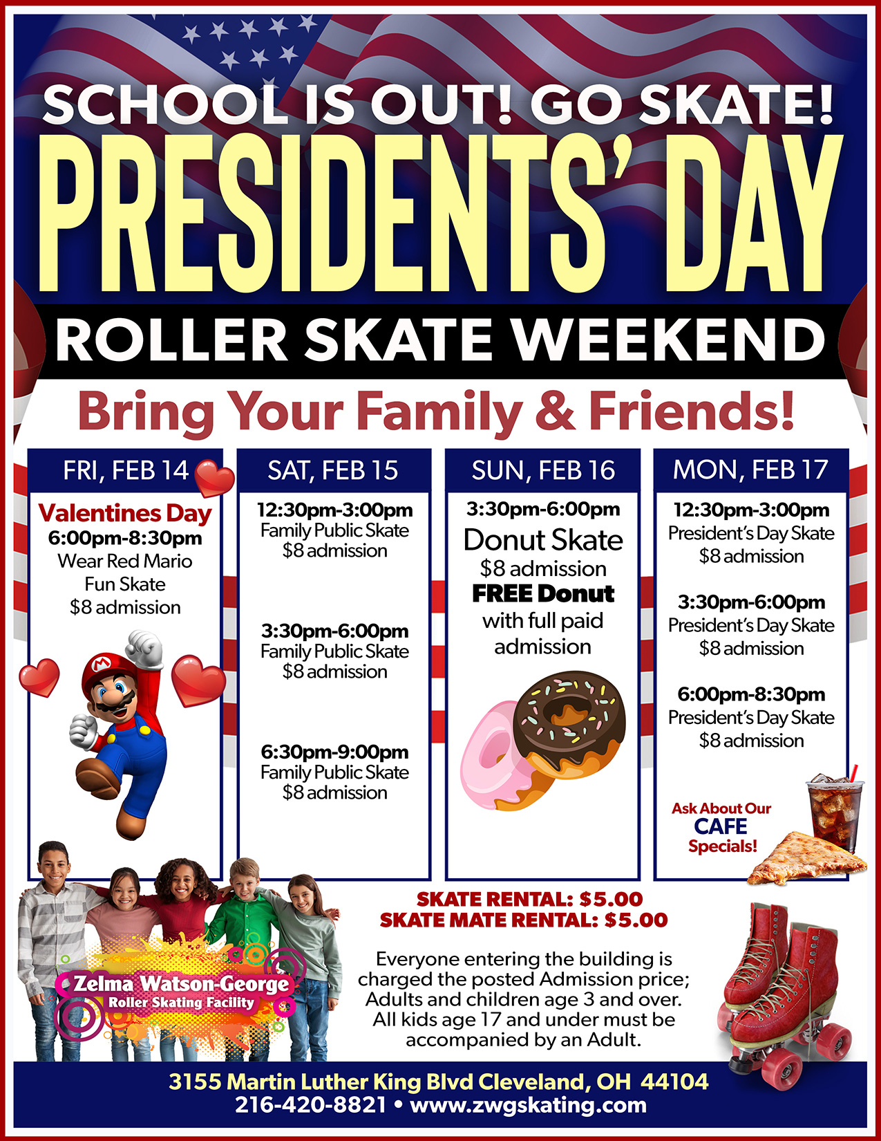 ZWG Skating Presidents Day Weekend 2025