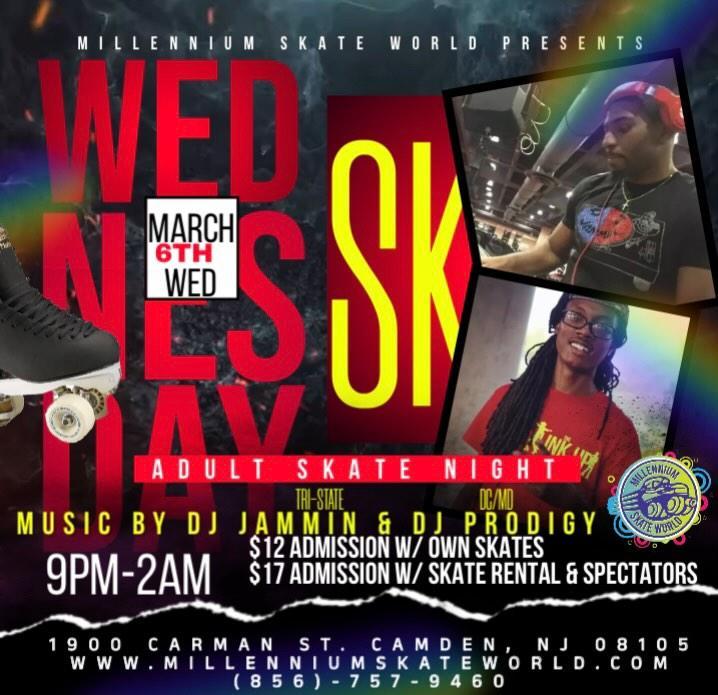 1st Wednesday Adult Night Skate