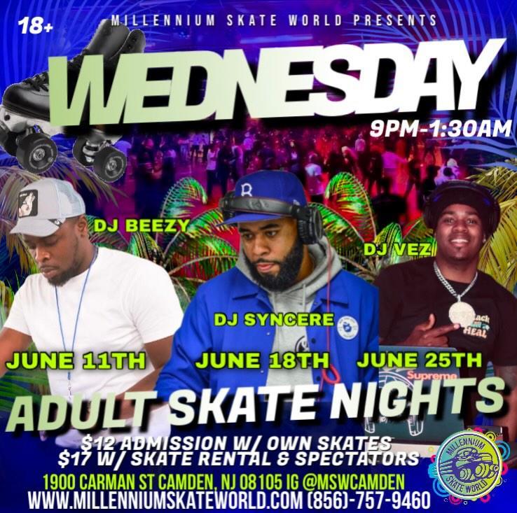 Wednesday Adult Night skate