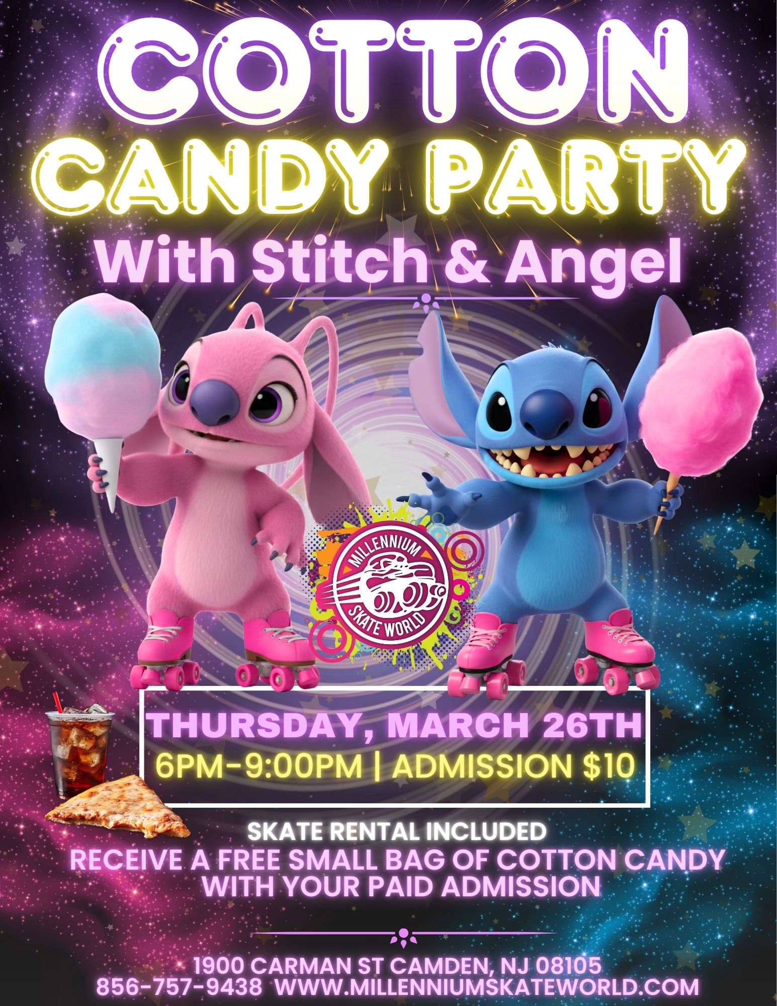 Cotton Candy with Stitch and Angel