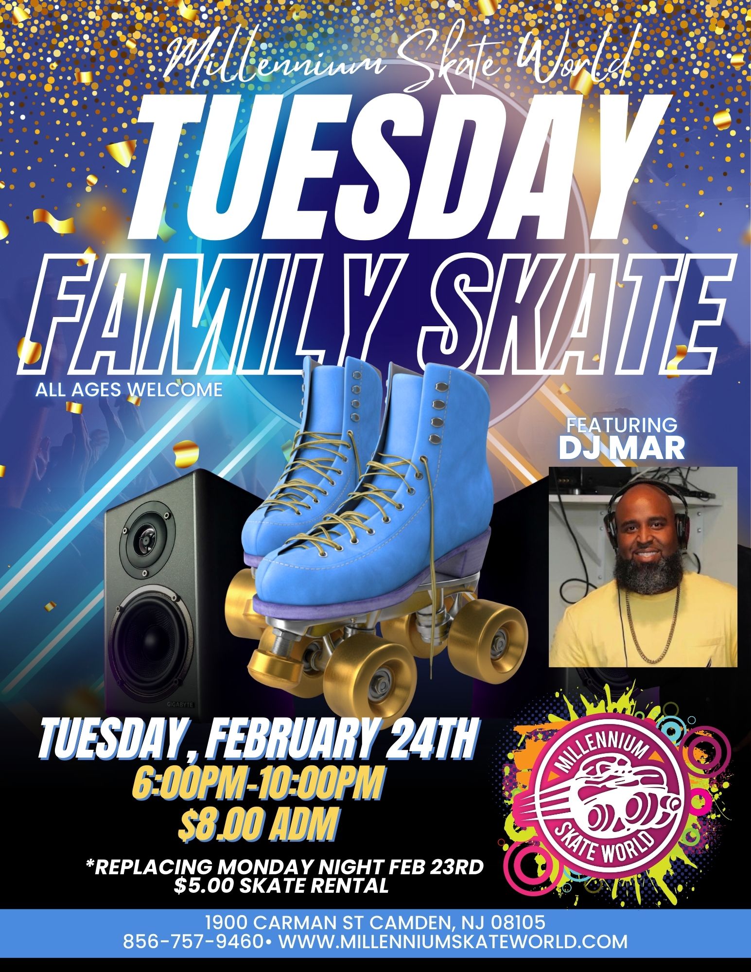 Tuesday family skate 2.24.26