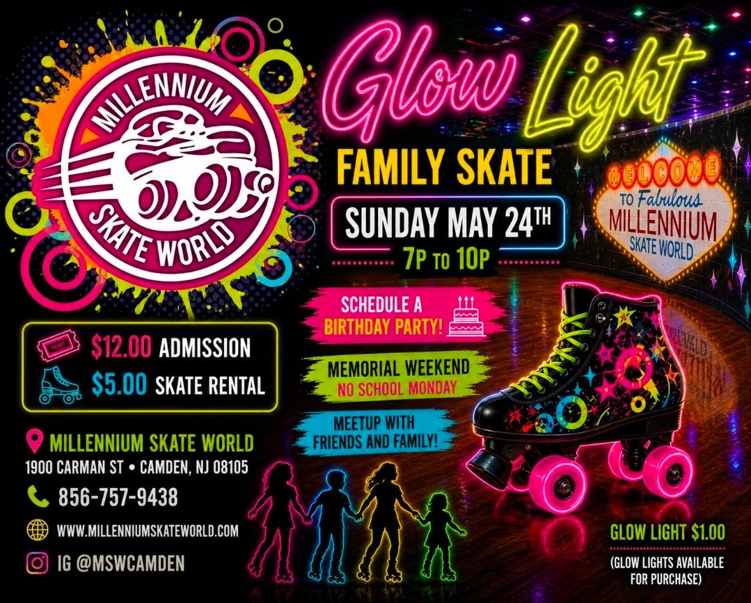 Glow family skate