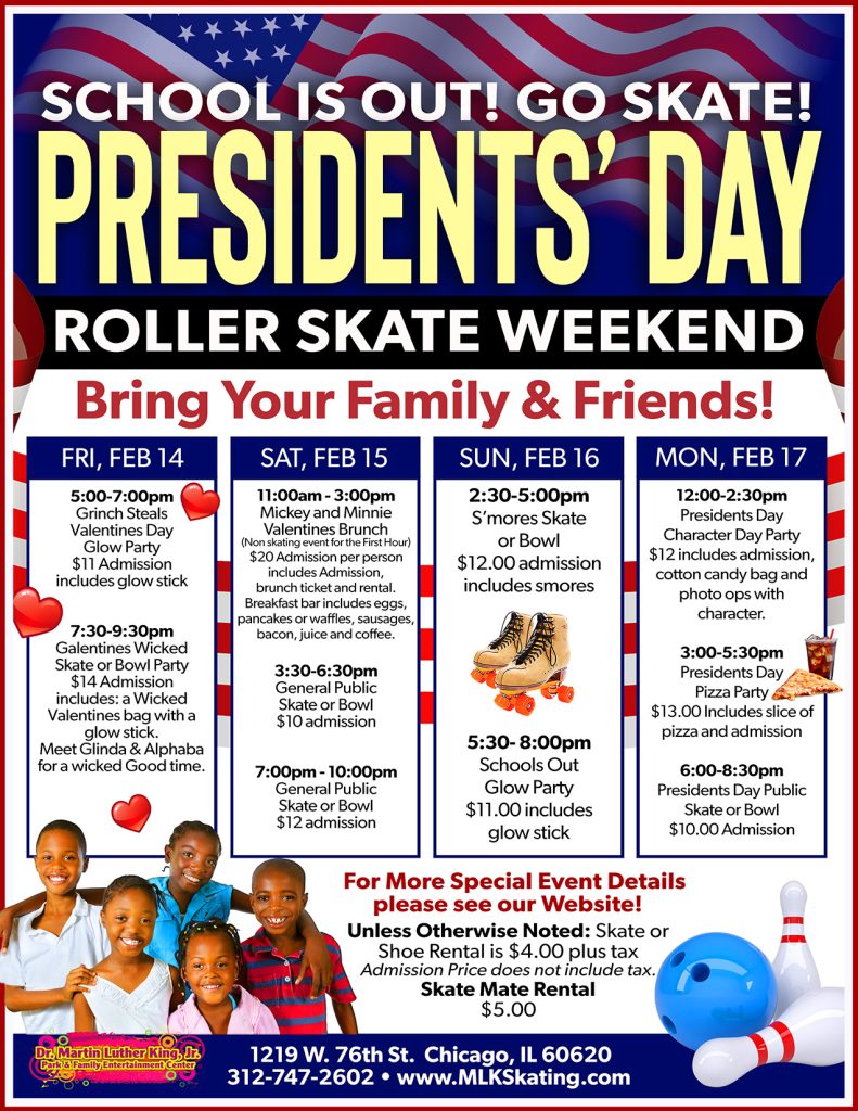 MLK Skating Presidents Day Weekend 2025