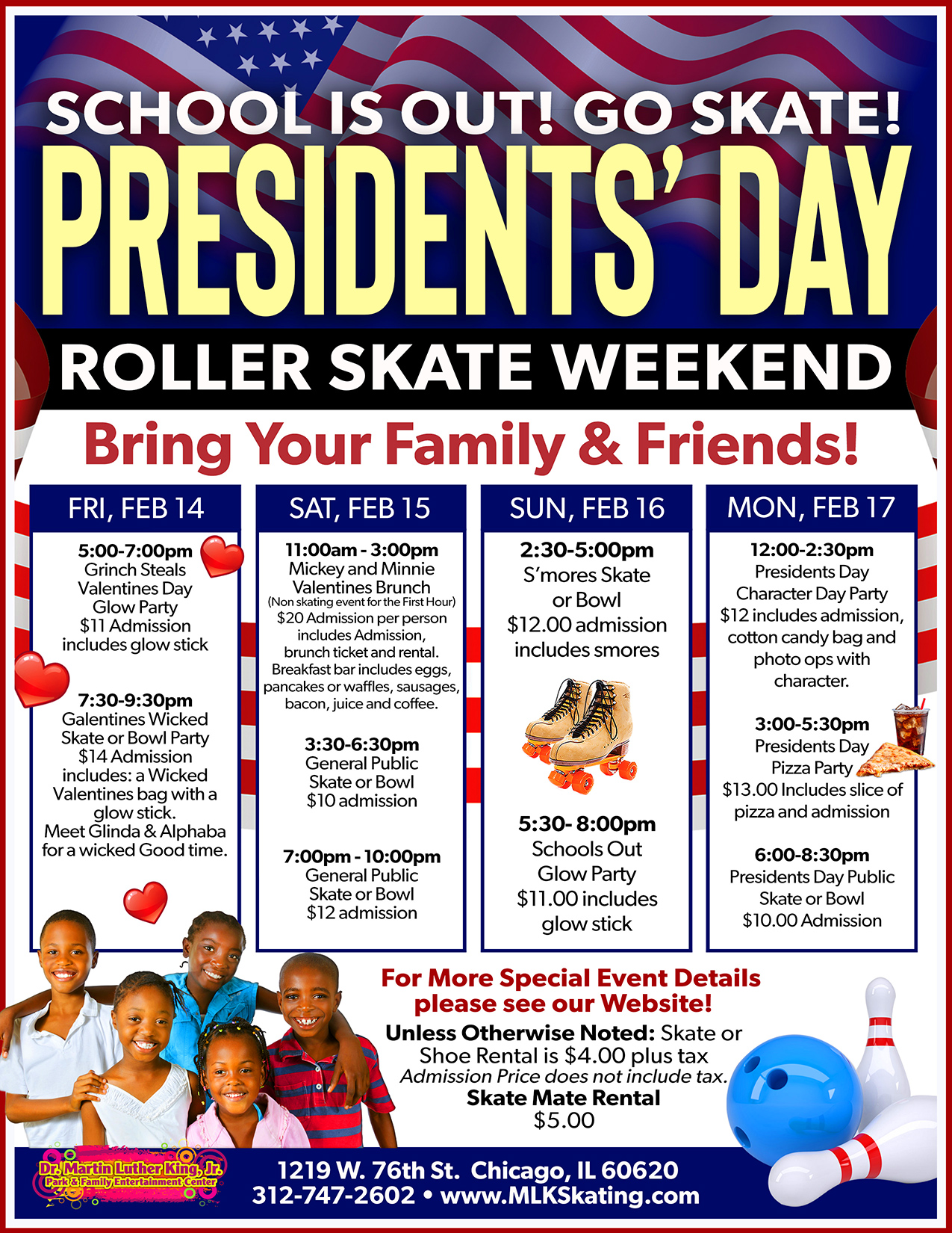MLK Skating Presidents Day Weekend 2025
