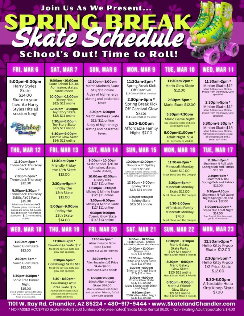 Spring Break Skating at Skateland Chandler