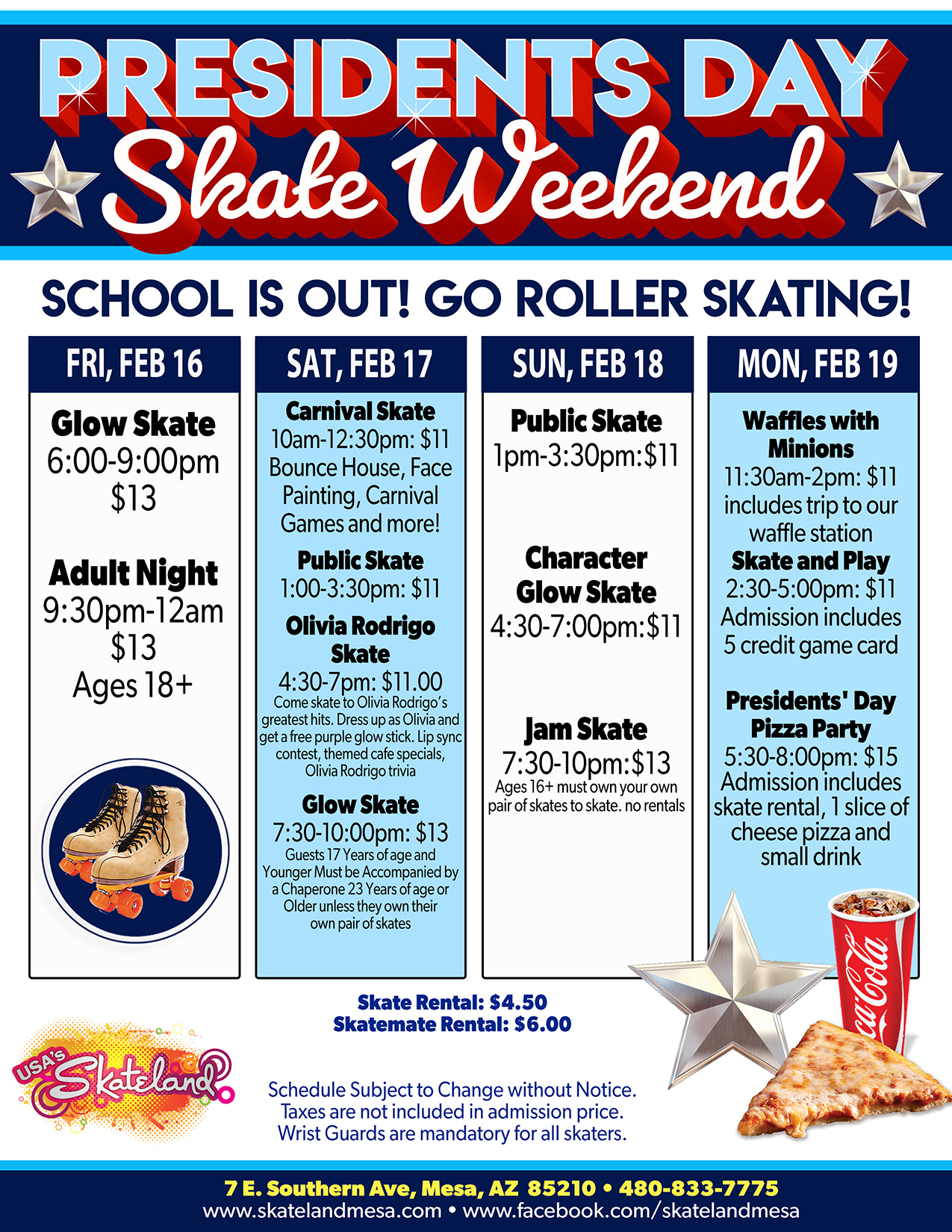 Skateland Mesa Presidents Day Weekend 2024