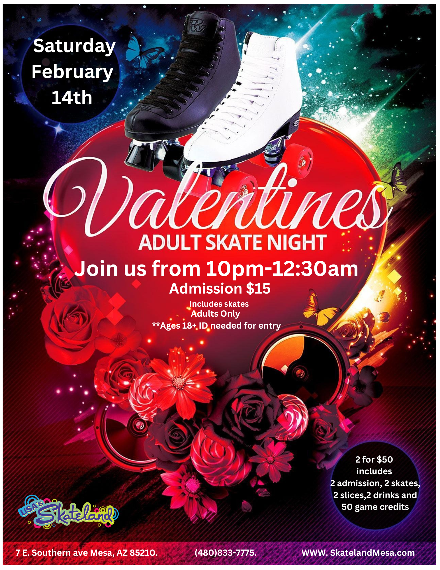 Valentines Adult Skate Night 2-14-26