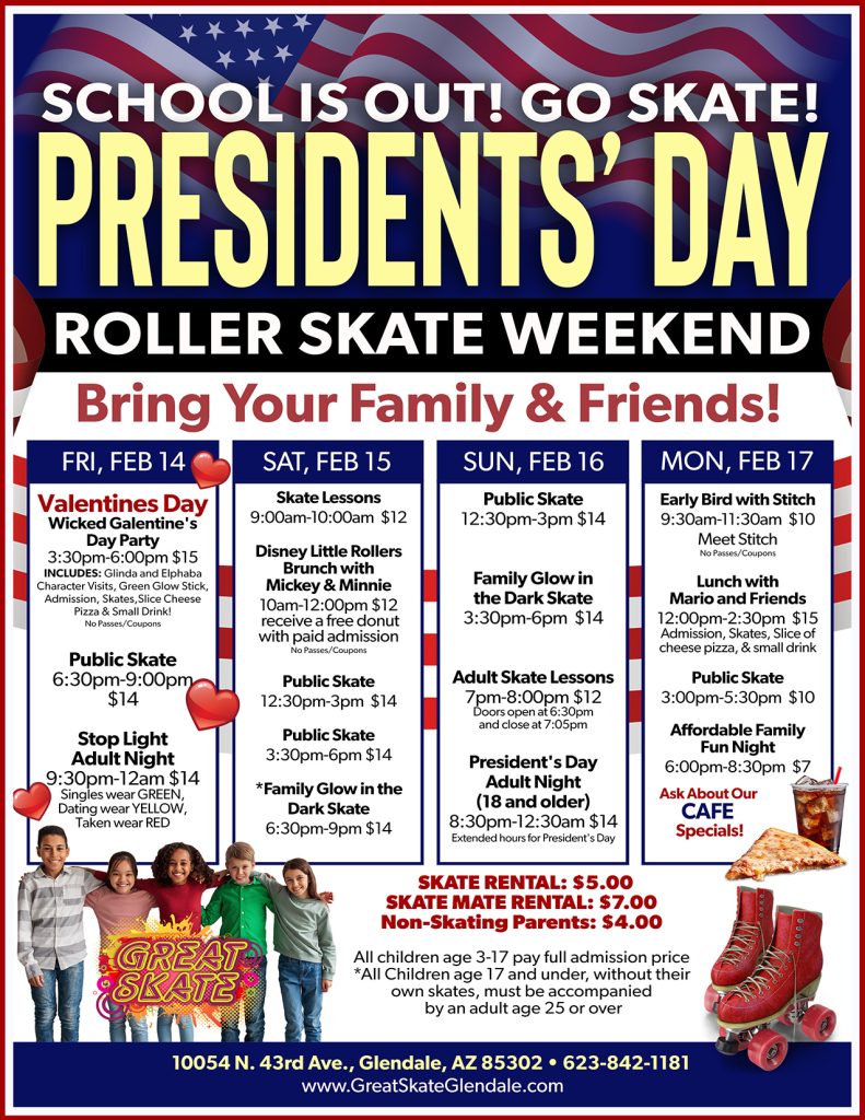 Great Skate Presidents Day Weekend 2025