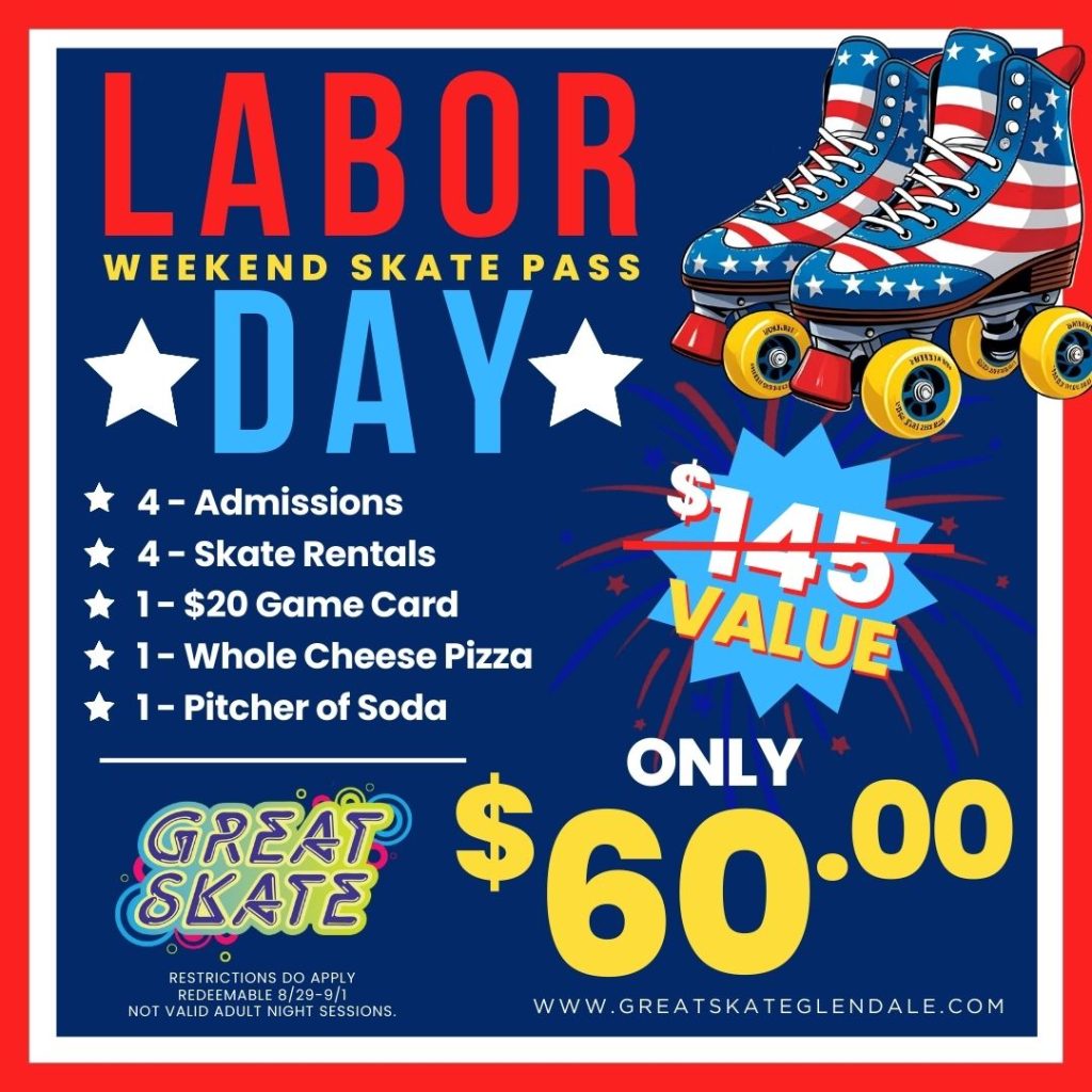 Labor Day Weekend Pass Deal for Great Skate 2025