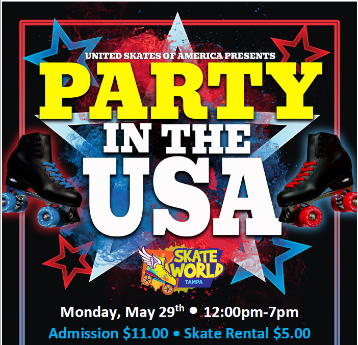 Party in the USA Memorial Day Skate at Skateworld