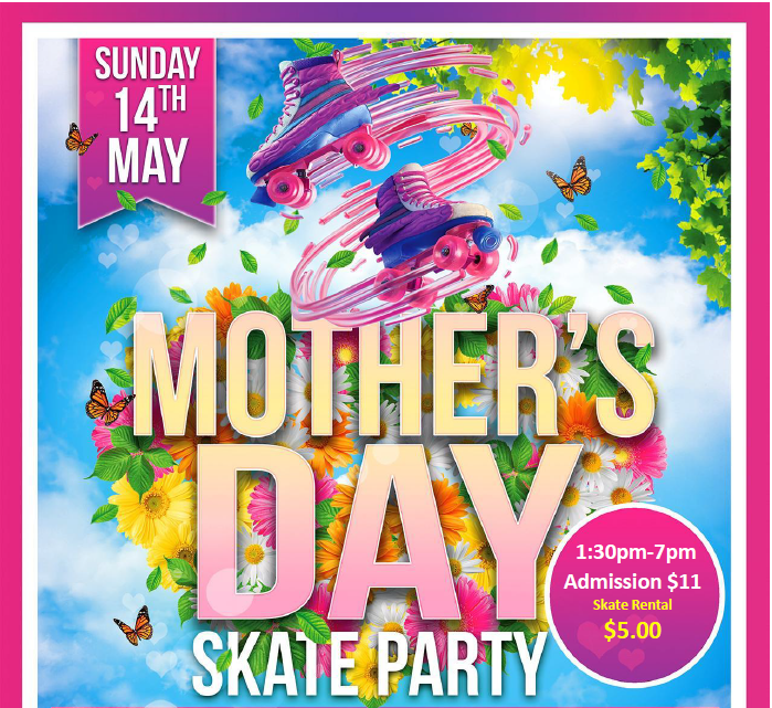 mother's day skate at skate world