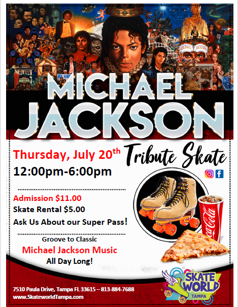 michael jackson tribute skate at skate world