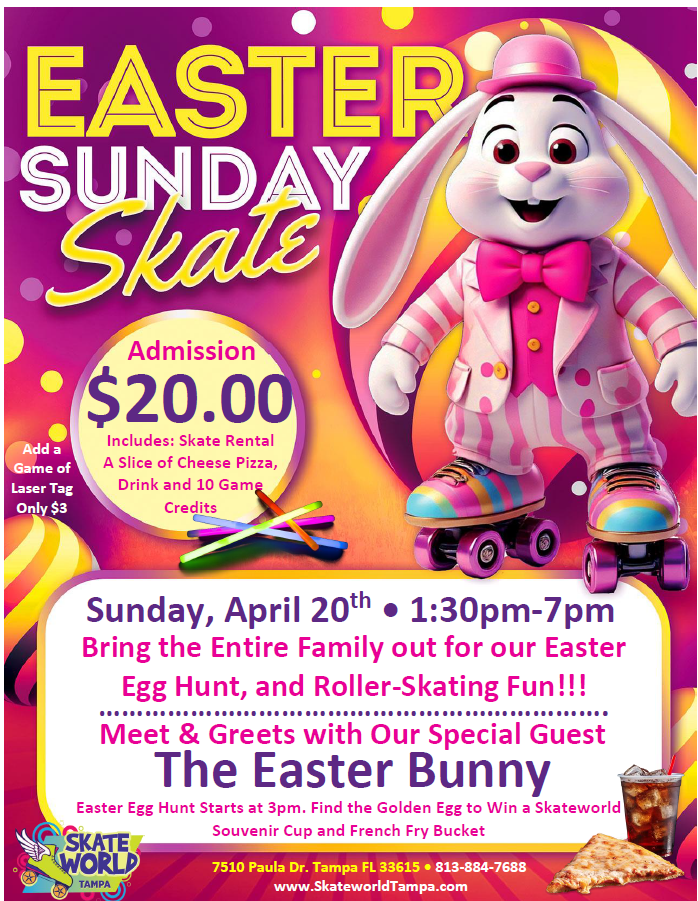 Easter Sunday Skate at Skateworld Tampa