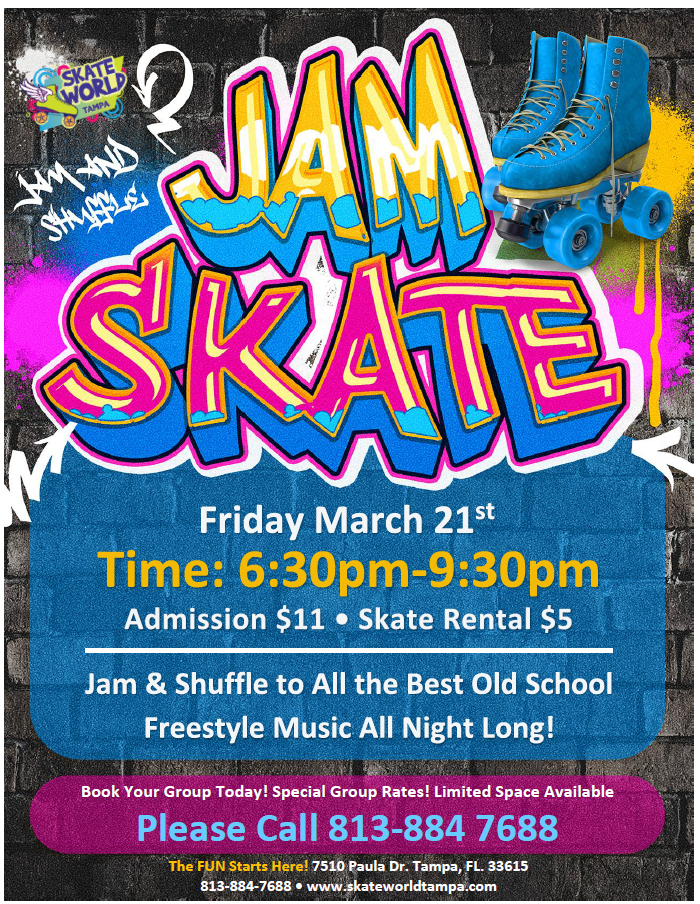 Jam Skating at Skateworld Tampa!