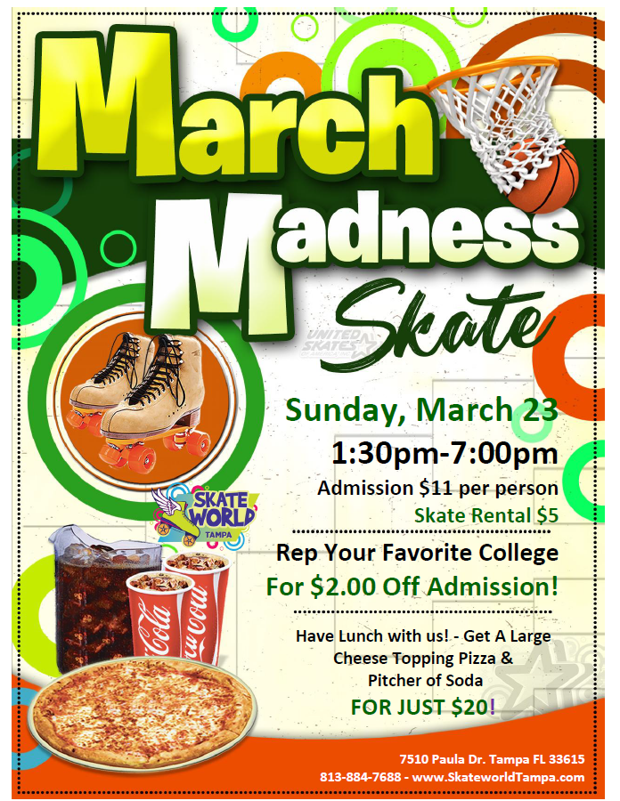March Madness Skating at Skateworld Tampa!