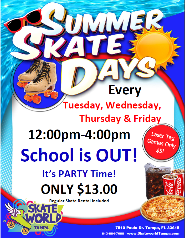 Summer Skating at Skateworld Tampa