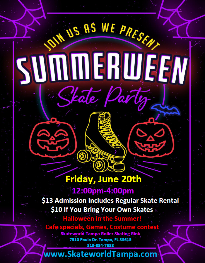 Summerween Skating at Skateworld Tampa