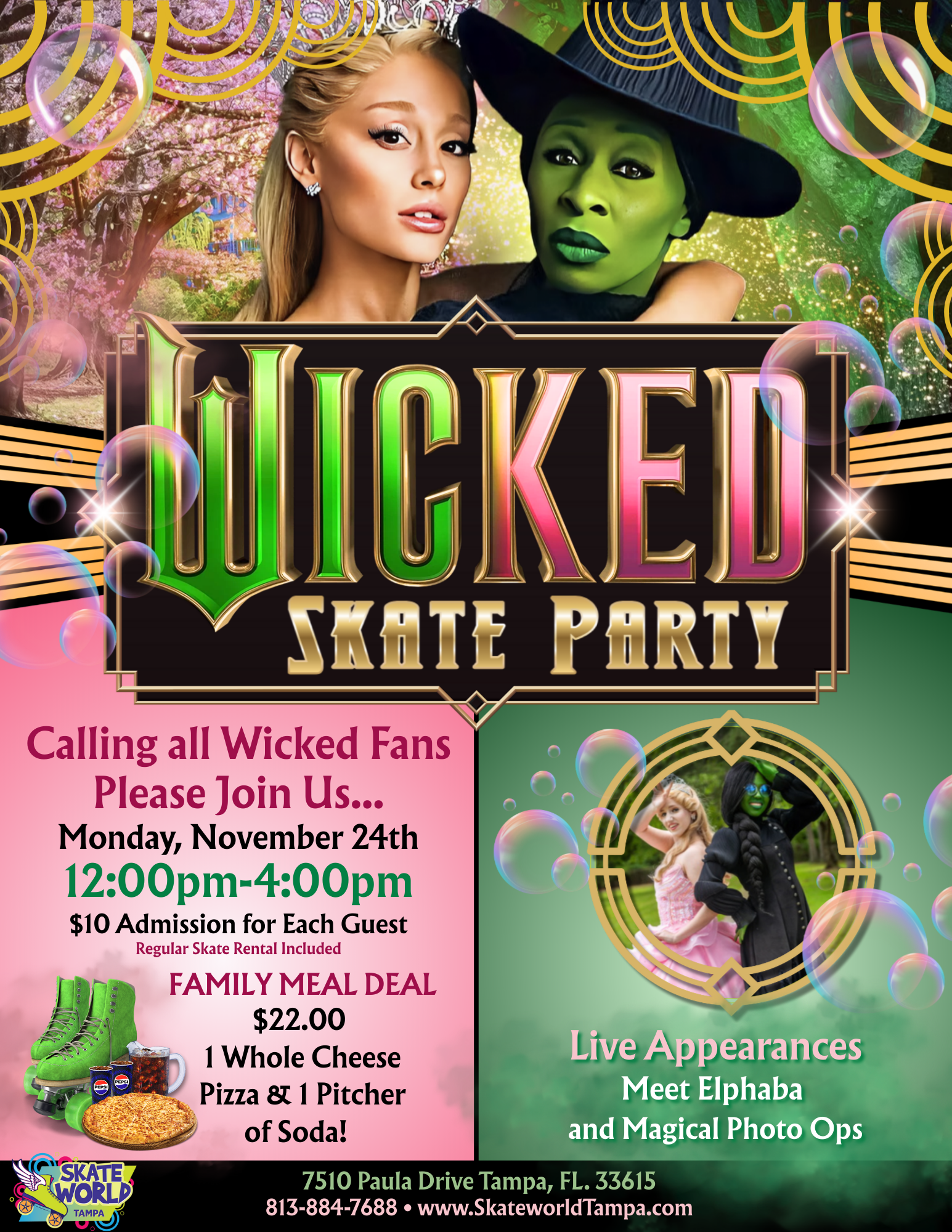 Wicked Skate Party Skating and Laser Tag at Skateworld Tampa