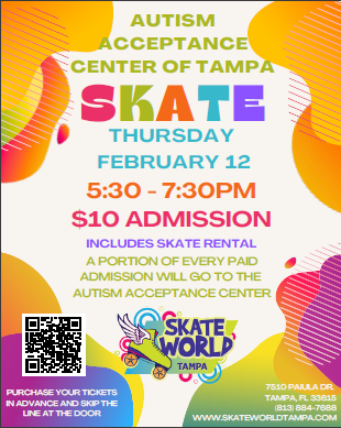 Autism Acceptance Center of Tampa Skate Night Fundraiser
