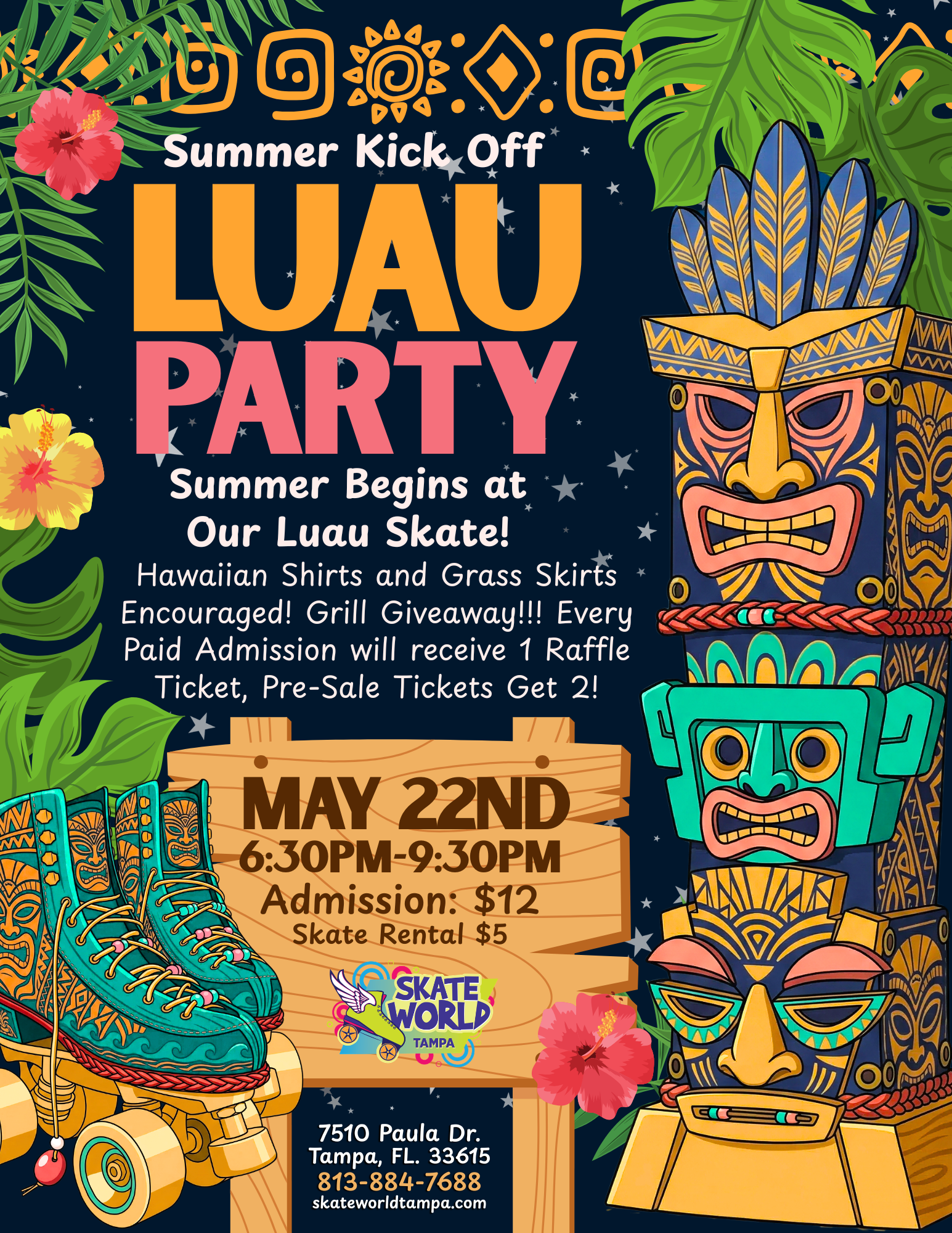 Memorial Day Weekend Skating, Games, Laser Tag, Grill Giveaway and More at Skateworld Tampa