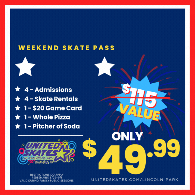 United Skates Lincoln Park Labor Day Weekend