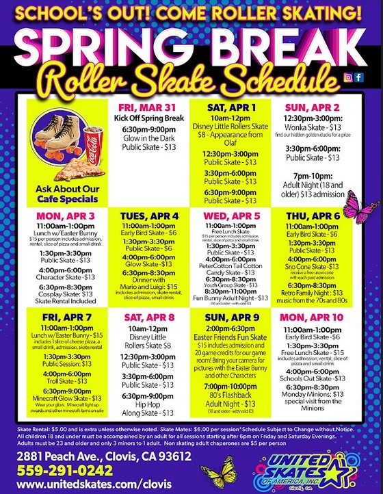 Spring Break Skating at United Skates