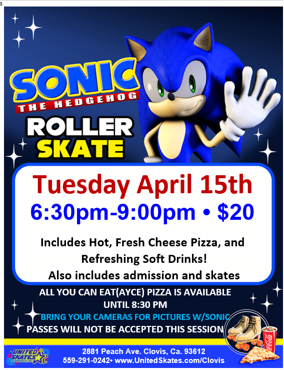 United Skates Clovis Sonic