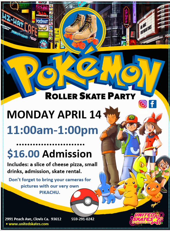 United Skates Clovis Pokemon