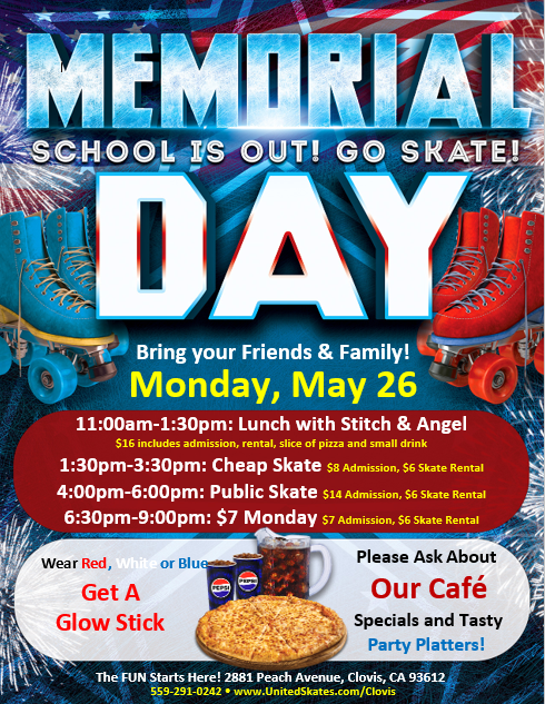 United Skates Clovis Memorial Day 2025