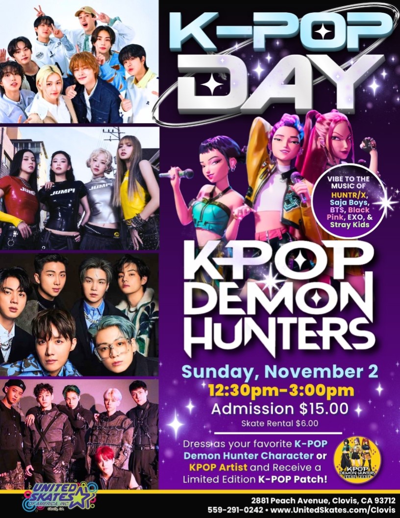 kpop 11/2 United Skates Clovis