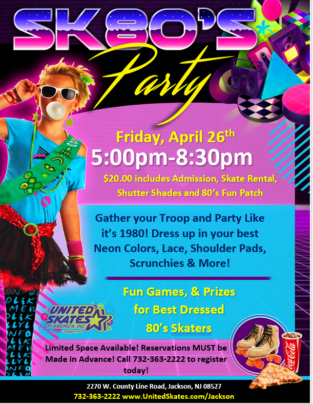 SK80's Party United Skates Jackson