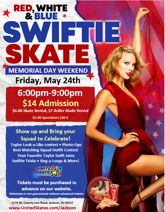 United Skates Jackson Swiftie Skate