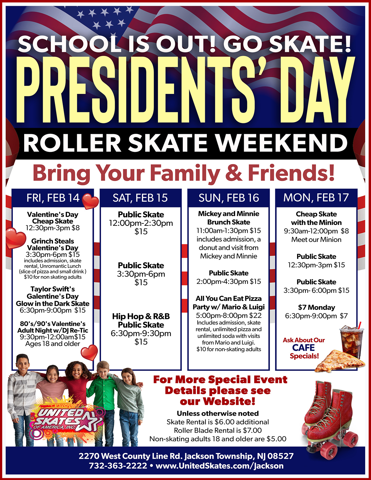 United Skates Jackson Presidents Day Weekend 2025