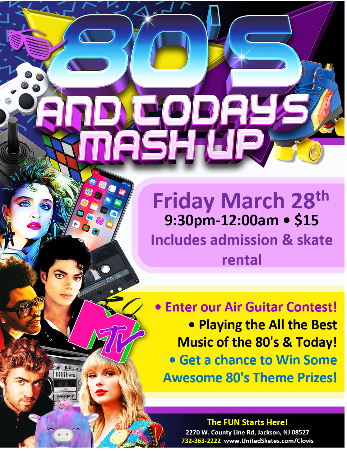 80's Mash Up United Skates Jackson