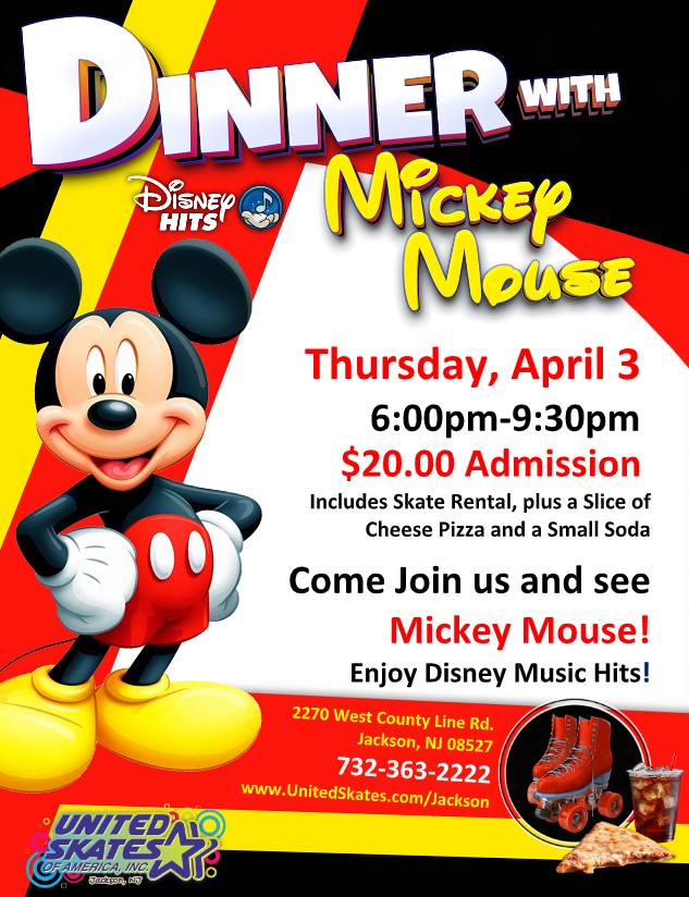 United Skates Jackson Dinner with Mickey