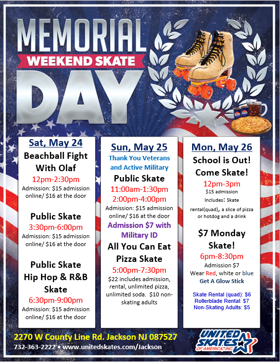 United Skates Jackson Memorial Day Weekend 2025